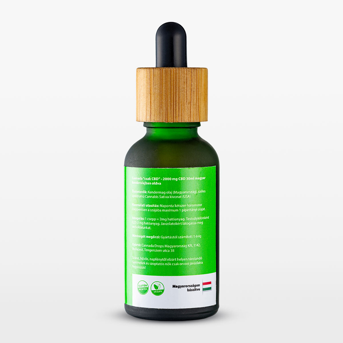 2000 mg CBD Göcseji kendermag olajjal 30ml - Cannada csakCBD